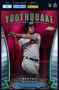 2024 Topps Bunt Bryan Rocchio Youth RC Cleveland Guardians Legendary 5GC DIGITAL - Picture 1 of 3