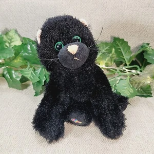 Ganz Webkinz Black Kitty Cat HM135 Plush Stuffed Animal No Code - Picture 1 of 9