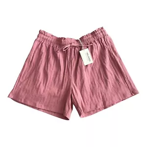 LA Relaxed Women's Size Large Calliope Shorts, Color Rosebud - Picture 1 of 8