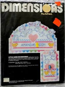 Dimensions 2538 PlasticPoint Lil Lamb Door Sign Switch Plate Cvr Personalize VTG - Picture 1 of 6