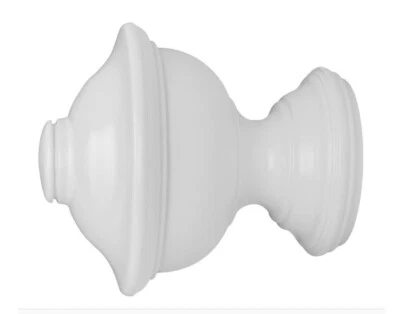 Acabado chaucer Kirsch Wood Trends 2" blanco 46807 025 para usar con poste de 2" Foto 1 de 4