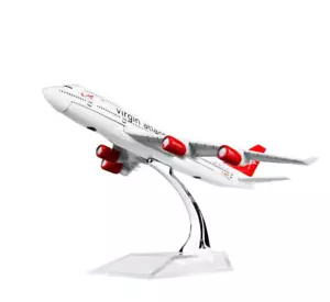 16cm 747 Virgin Atlantic Boeing British Airlines Metal Aircraft Plane Model Gift - Picture 1 of 8