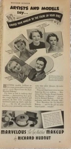Marvelous The Eye-Matched Makeup Richard Hudnut - Vintage Print Ad 1930s - A1 - Foto 1 di 2