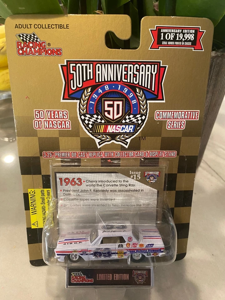 RACING CHAMPIONS NASCAR 50TH 1963, NUMERO 15, CHUCK JEFFERSON JR - Immagine 1 di 1