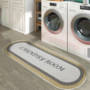 Washable Laundry Room Rug Runner - 70 % Cotton Kitchen Floor Mat - Picture 1 of 120