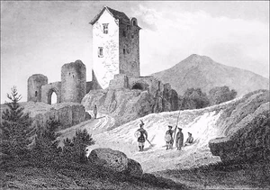 ÉCOSSE - LA TOUR de GLANDEARG (ROXBURGH) - Gravure du 19e siècle - Imagen 1 de 2