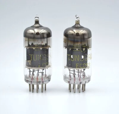 2pcs ECC83 MATCHED PAIR Tungsram used Tube 7025 12AX7 6681 12AX7A - Изображение 1 из 4