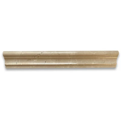 M13P Crema Marfil Marble 2x12 Chair Rail Trim Molding Polished - Image 1 of 4