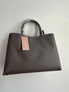 Women's Medium Agatha Slate Grey Fiorelli Grab Handbag Shoulder Bag Compartments - Picture 1 of 14