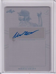 Placa de juego perfecta y autos de prueba Mikhai Grant 2022 Leaf 1/1 - Imagen 1 de 2