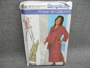 Simplicity Sewing Pattern 4558 Dress Pants Jacket Shirt Plus Size 26 28 30 32 - Picture 1 of 5