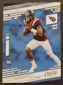 2021 Prestige #247 Caleb Farley RC TITANS Rookie football card NM/MT - Picture 1 of 2
