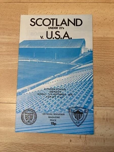 USA Soccer Programme - Under 21’s -Scotland V USA - 1978 Pittodrie Aberdeen Rare - Picture 1 of 12
