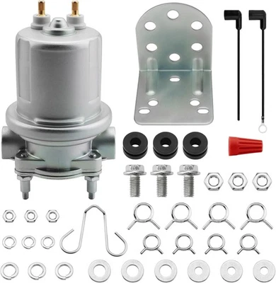 P4389 Universal Electric Fuel Pump, In-Line Rotary Vane Pump Compatible with - Image 1 of 4