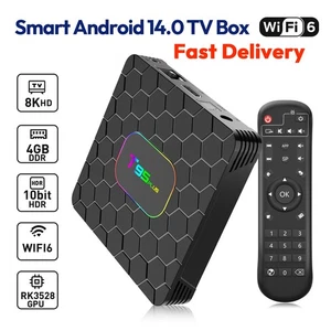 Smart Android 14.0 TV Box 128 GB 6K 8K HD 5G WiFi6 Media Stream Player Bluetooth - Picture 1 of 41