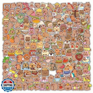 200 Stück Capybara Aufkleber mit Geschenkbox, Vinyl wasserdicht Ästhetik - Bild 1 von 5