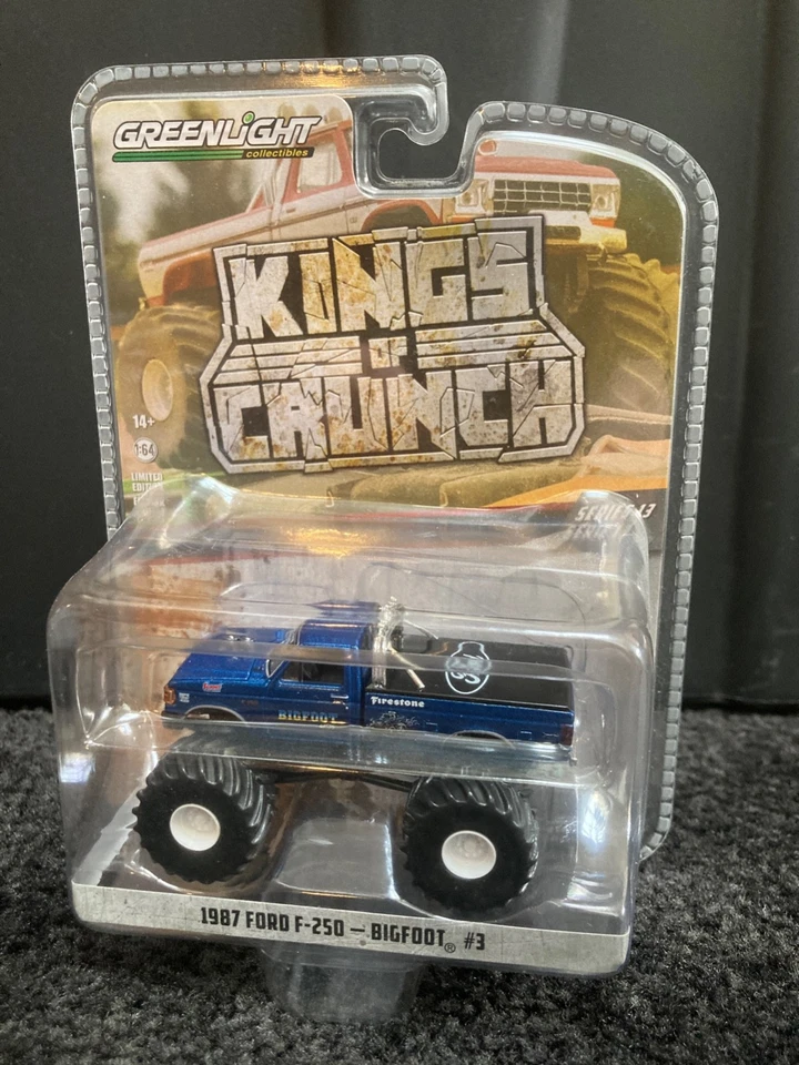 Greenlight Kings of Crunch-Ford F-250 1987 Bigfoot Big Foot 1:64 ¡NUEVO! Foto 1 de 1