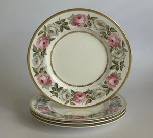 4er Set Royal Worcester Fine Bone China Royal Garden Muster Dessert Salat Teller - Bild 1 von 11