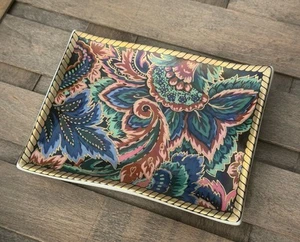 Wamsutta Floral “Lafayette” Trinket Dish Soap Dish Vintage - Picture 1 of 9
