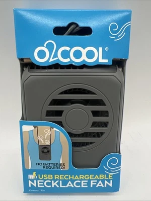 Nuevo FN02B01 O2 Ventilador Collar Gris Frío USB Recargable No Necesita Batería Envío y devolución gratuitos Foto 1 de 2