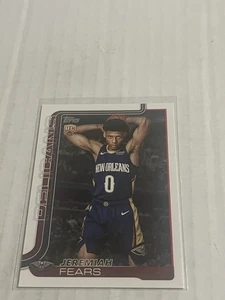 2025-26 Topps Basketball Jeremiah Fears RC Rookie Base Pelicans - Bild 1 von 2