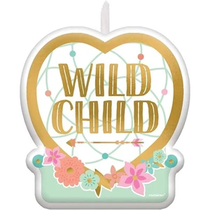 Boho Wild Child Form Cake Topper Kerze Geburtstag Party Zubehör 1 Stück Neu - Bild 1 von 1