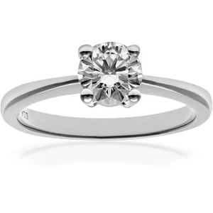 Platinum Jewelco London Round 3/4ct Diamond 4 Claw Solitaire Engagement Ring - Picture 1 of 5