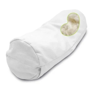 Almohada enrollable para cuello de algodón orgánico - Funda de almohada de tela hipoalergénica con cremallera - Imagen 1 de 21