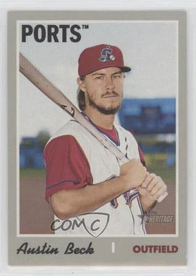 2019 Topps Heritage Minor League Edition Austin Beck #136 - Image 1 of 2