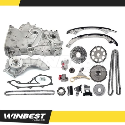 Timing Chain Kit Oil Water Pump for 2005-2012 Toyota Tacoma 4Runner 2.7L w/ VVT — 第 1/4 张图片