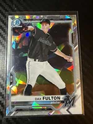 2021 Bowman - Chrome Prospects Dax Fulton #BCP-32 Atomic Refractor (RC) - Image 1 of 2