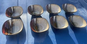 Set 8x Gibson Elite Matrice rot 4,5" Dessert- oder Suppenschalen RAR eingestellt - Bild 1 von 17