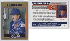 2005 Topps Retired Signature Edition Gold /500 Davey Johnson #16