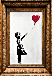 BANKSY - REFRIGERATOR PHOTO MAGNET 3"-5" - Picture 1 of 3