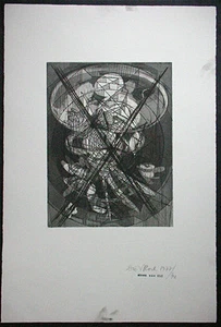 DIETER ROTH, Original Radierung 1977/92, handsigniert, Komposition V - Bild 1 von 2