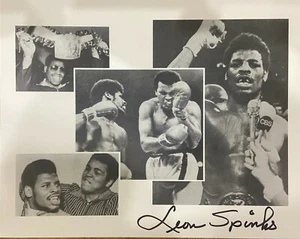 Una fotografia originale firmata da Leon Spinks - Foto 1 di 1