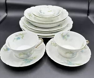Antique Theodore Haviland Limoges Schleiger Set Of 2 - 7 Piece Place Settings - Picture 1 of 18