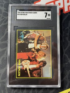 1994 Ultra Figus Rock Cards #95 VAN HALEN SGC 7 RARE