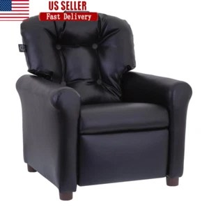 Kids Recliner Chair Toddlers Cozy Faux Leather Comfortable Safe Seating New - Picture 1 of 8