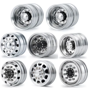 Llantas delanteras/traseras de aleación bujes para camión remolque tractor Tamiya 1:14 - Imagen 1 de 80