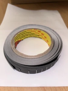 3M F777 Matt Black Blackout Adhesive Tape Car De Chrome 22mm x 1207mm X10 Units - Picture 1 of 6
