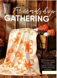 Friendship Gathering Quilt Pattern Pieced JS - Picture 1 of 2