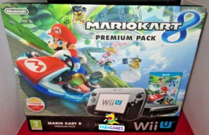 WII U 32 GB Console Nera | Mario Kart 8 Bundle Edition | PREMIUM PACK - Foto 1 di 8