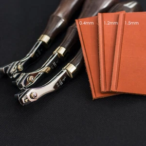 Leather Carft Adjustable Stitch Line Creaser Press Edge Groover Tools Walnut - Picture 1 of 10