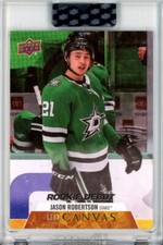 2020-21 Upper Deck Clear Cut Canvas Rookie Debuts #CDJR Jason Robertson RC