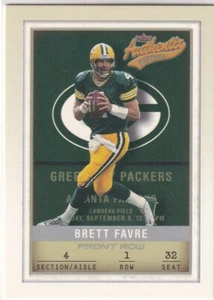 BRETT FAVRE 2002 Fleer Authentix Front Row #90 111/150 Packers - Picture 1 of 2