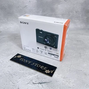 Sony Cyber-Shot DSC-WX350 Black Compact Digital Camera 18.2MP 20x Opt Zoom Japan - Picture 1 of 19