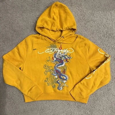 Ed Hardy Sudadera con Capucha Mujer’s Caléndula Nueva con Etiquetas, Nueva, Mujer’s Talla L o M Foto 1 de 4