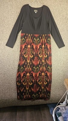 Bob Mackie Dress Womens Large Long Sleeve Pullover Wearable Art - Image 1 of 4