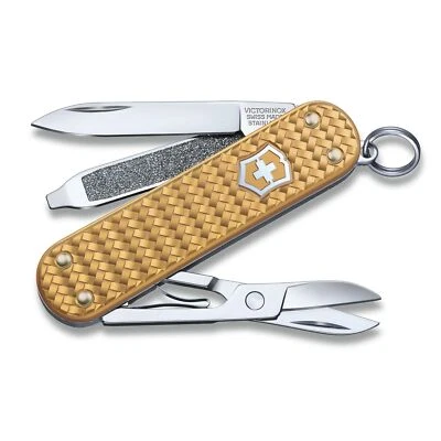Victorinox Classic Alox Pocket Knife Compact Multitool Durable Swiss Made - Image 1 of 4